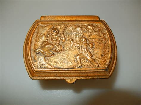 w.b mfg weidlich embossed metal trinket box|W B Co Weidlich for sale .